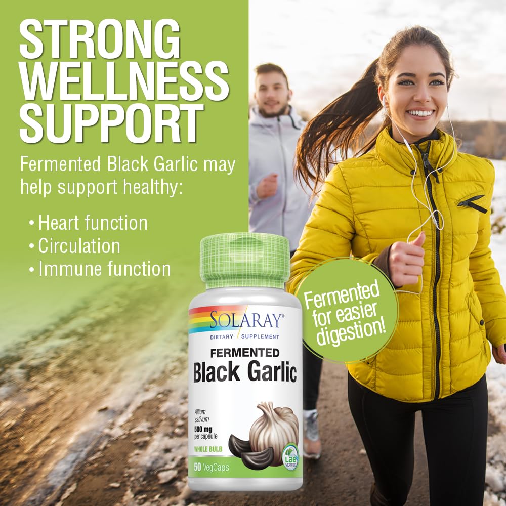 Label for SOLARAY Black Garlic 500 mg
