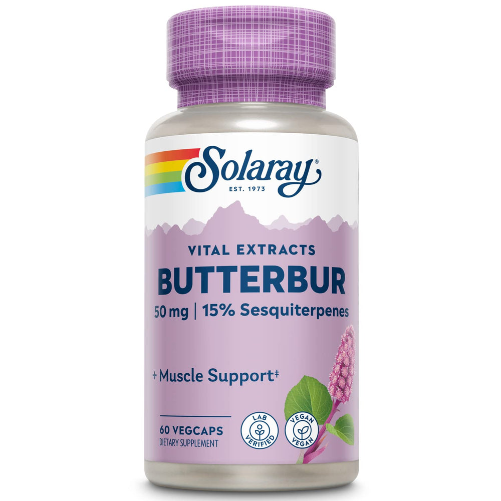 Butterbur Root Extract label close-up