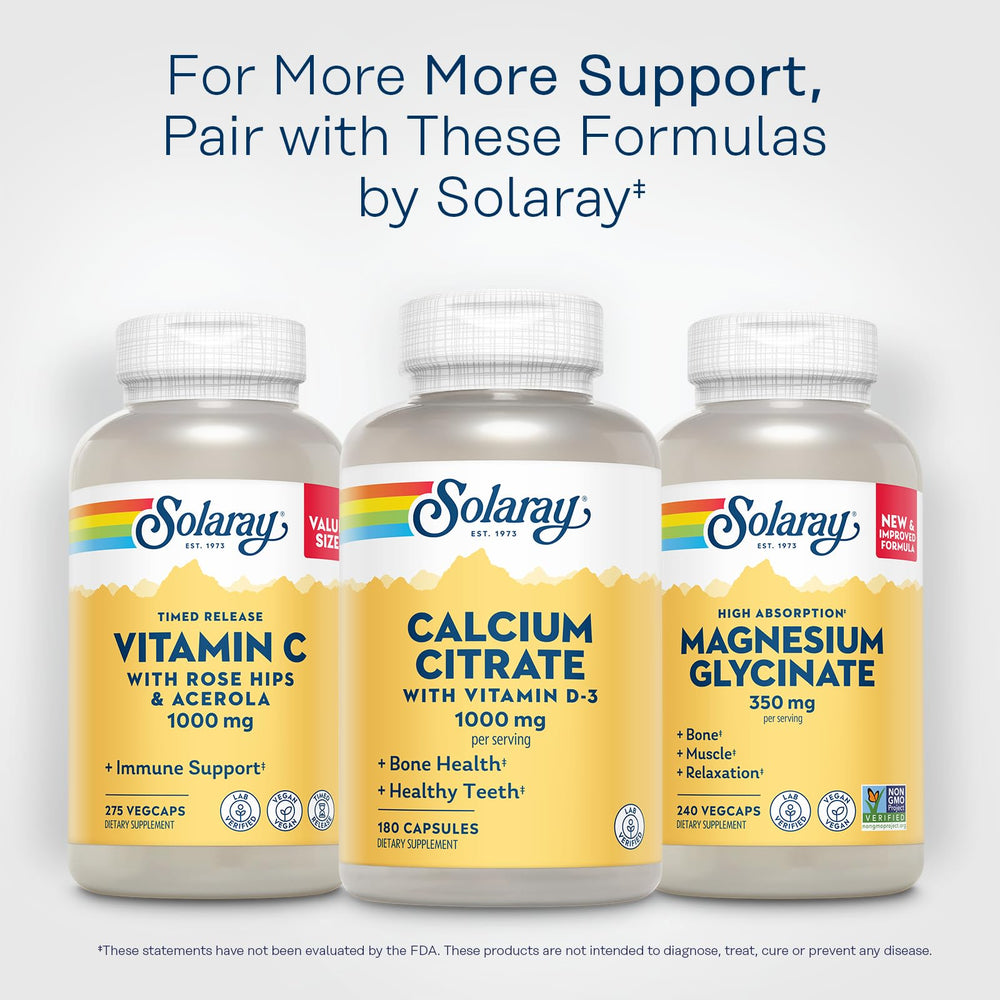 Serving size image for Solaray Calcium Citrate D3