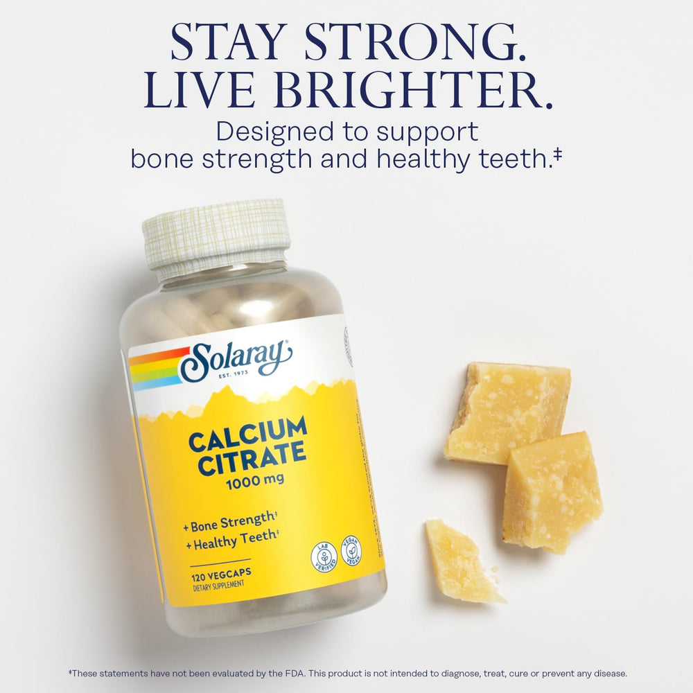 Ingredients detail for Solaray Calcium Citrate 1000mg