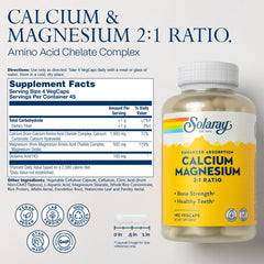 SOLARAY Calcium Magnesium capsules