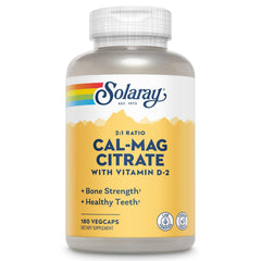 Solaray Calcium Magnesium Citrate 2:1 ratio with 1000mg calcium citrate and 500mg magnesium