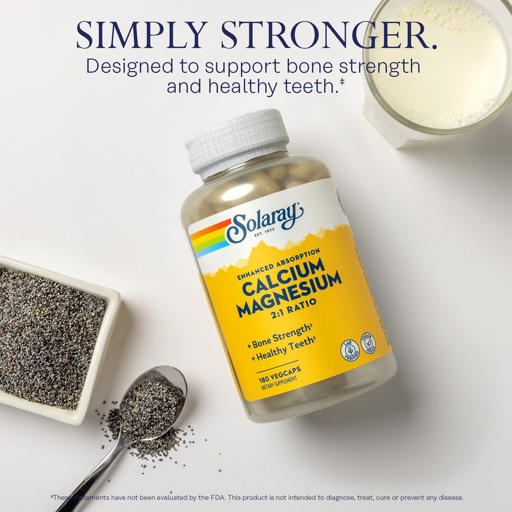 SOLARAY Calcium Magnesium ingredients panel