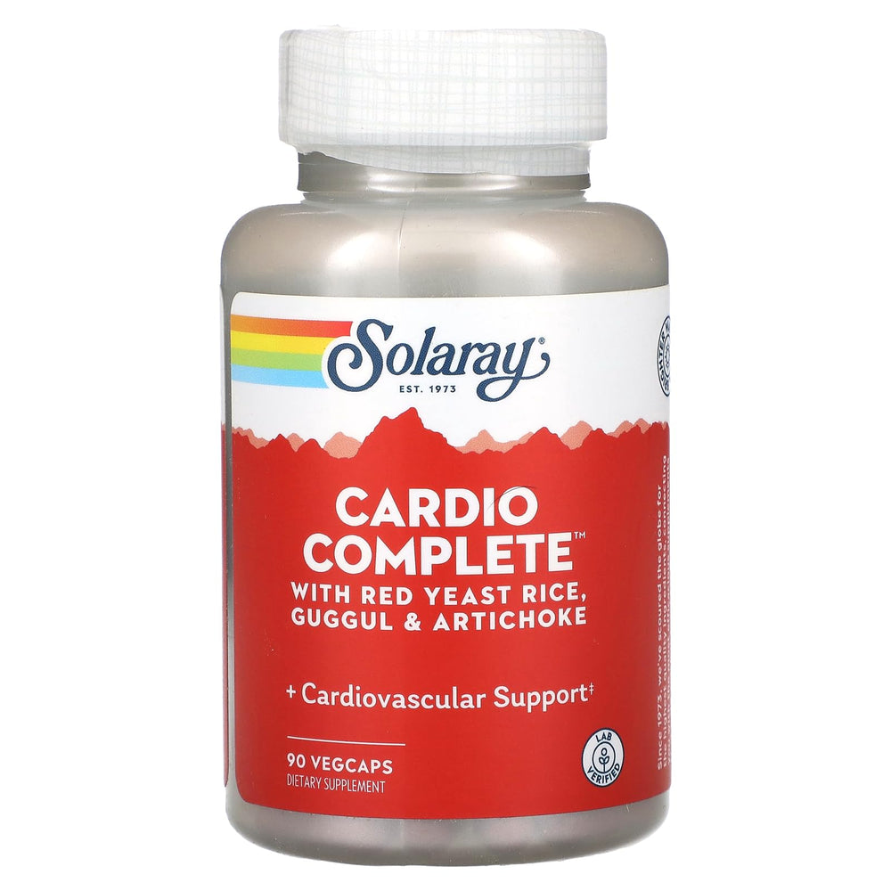 SOLARAY CardioComplete bottle with label showing cardiovascular support