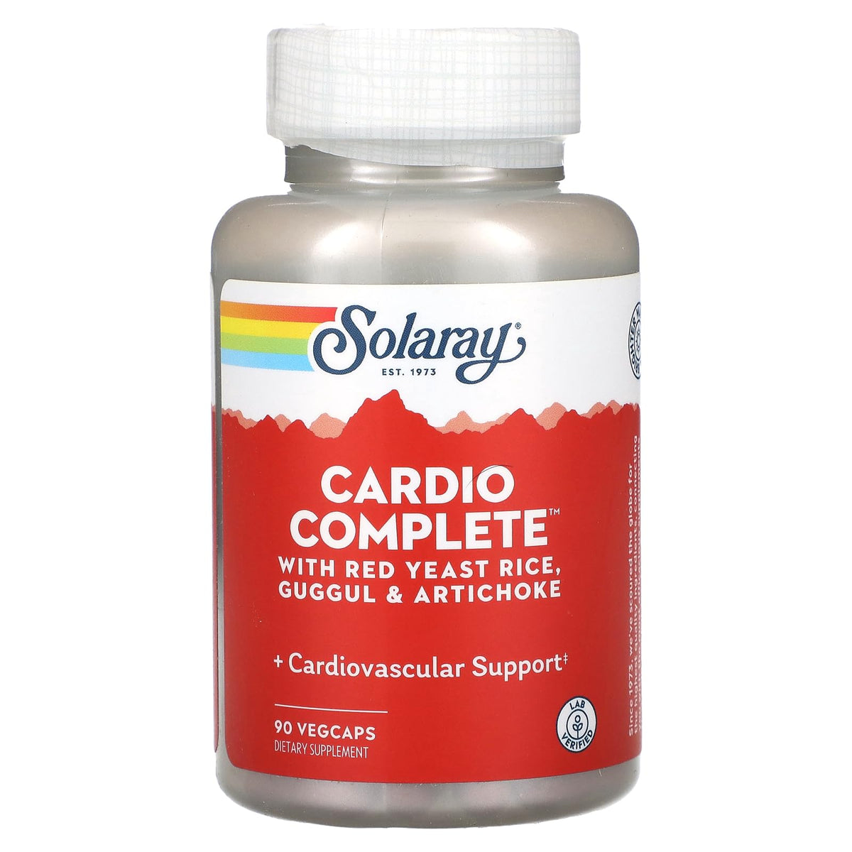 SOLARAY CardioComplete bottle with label showing cardiovascular support