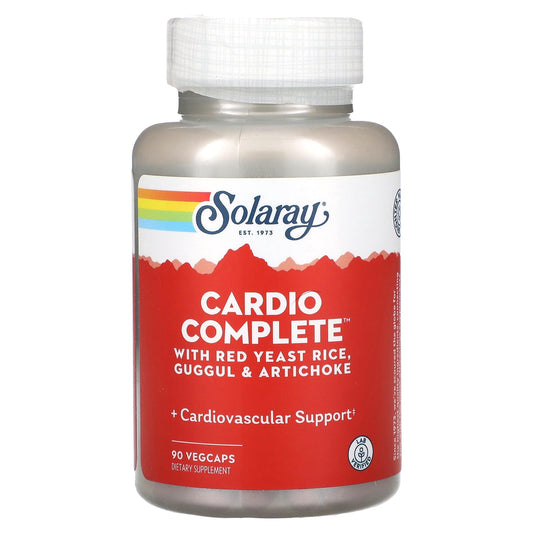 SOLARAY CardioComplete bottle with label showing cardiovascular support