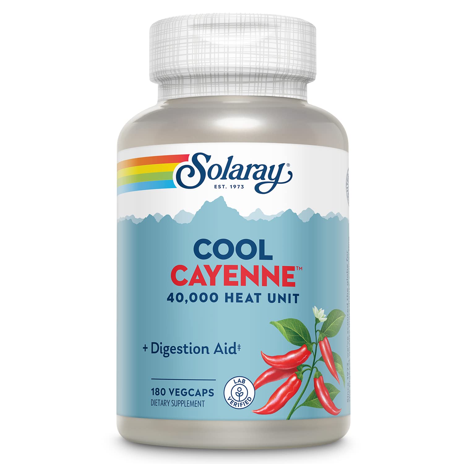 SOLARAY Cayenne Pepper 40,000 HU bottle