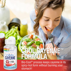 Label showing 100,000 heat units cayenne