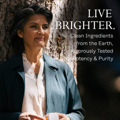 Chamomile capsules in bottle close-up