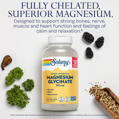 Chelated magnesium bisglycinate with BioPerine for higher absorption