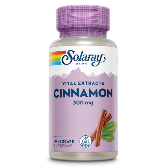 SOLARAY Cinnamon Extract 300mg bottle label