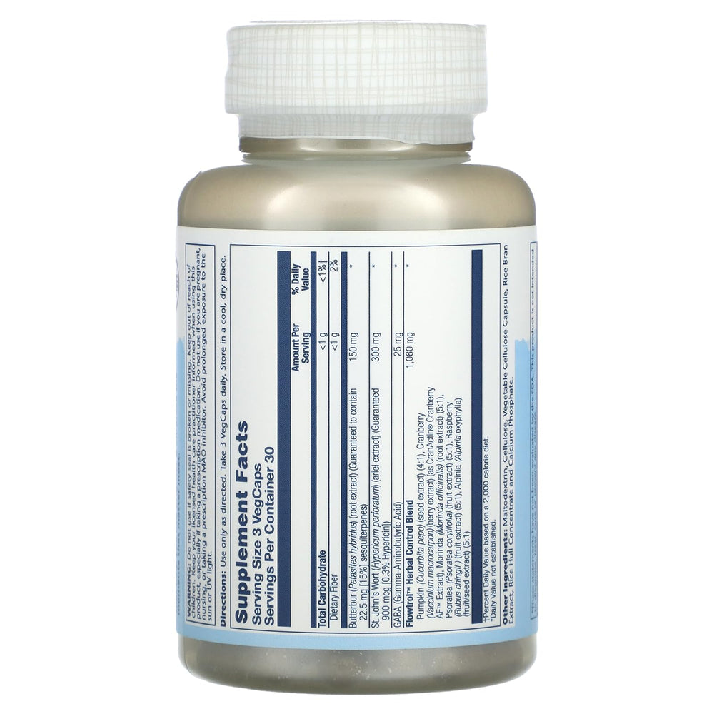 SOLARAY Flowtrol Veg Capsules – close-up