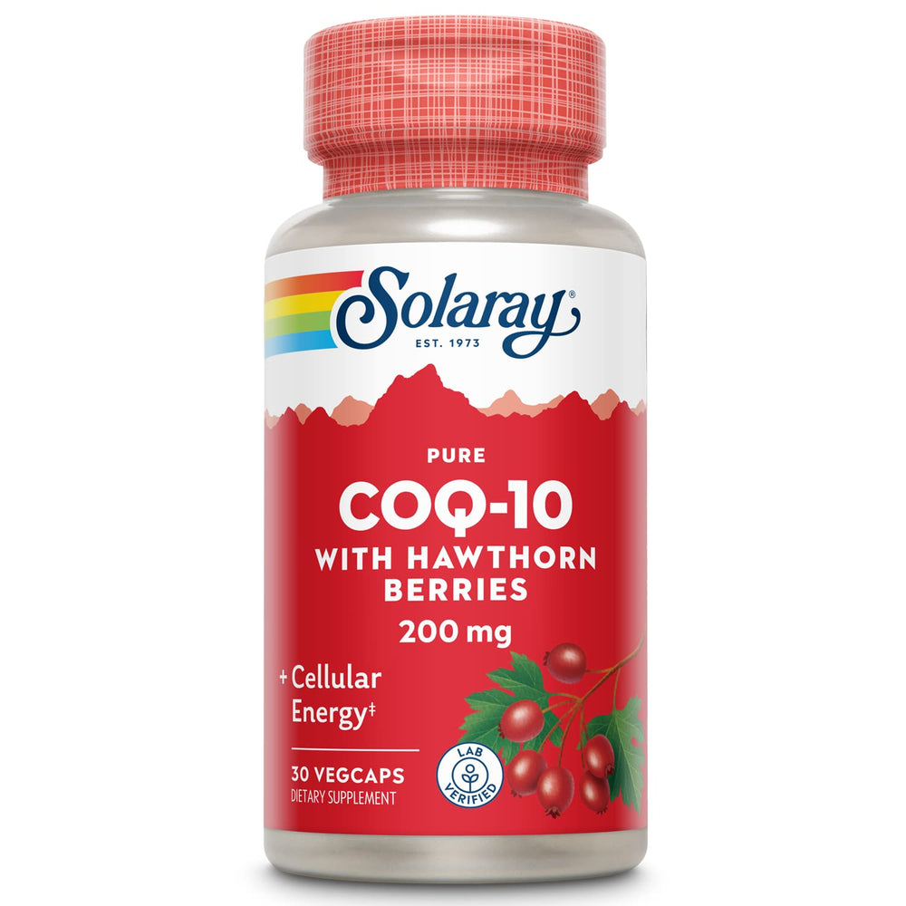 SOLARAY CoQ10 200 mg bottle label