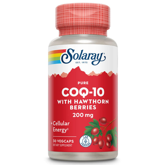 SOLARAY CoQ10 200 mg bottle label
