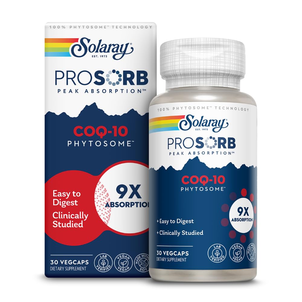 SOLARAY CoQ-10 Phytosome 200mg VegCaps bottle