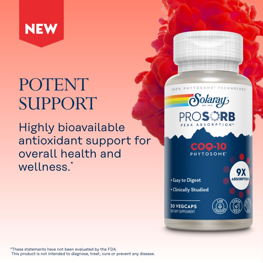 Soy-free vegan CoQ10 supplement capsules