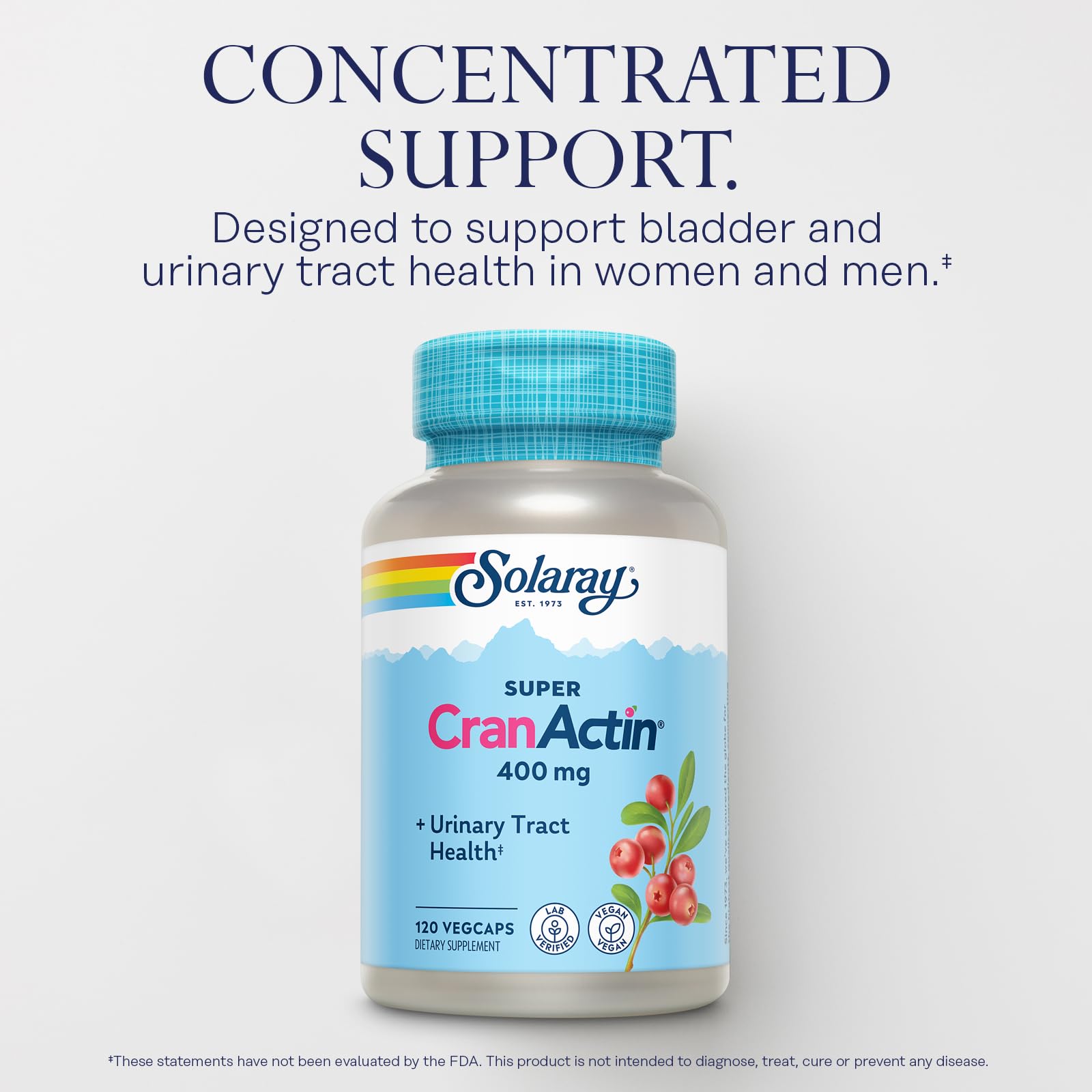 Cranberry extract 400mg with added vitamins C and E