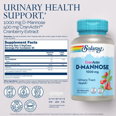 SOLARAY CranActin cranberry extract capsules for urinary wellness