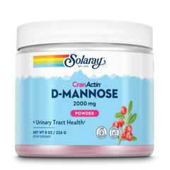 SOLARAY D-Mannose with CranActin bottle pour for urinary tract support