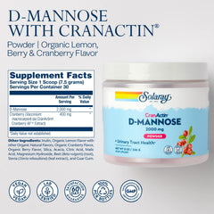 SOLARAY D-Mannose dissolving in water for quick daily use