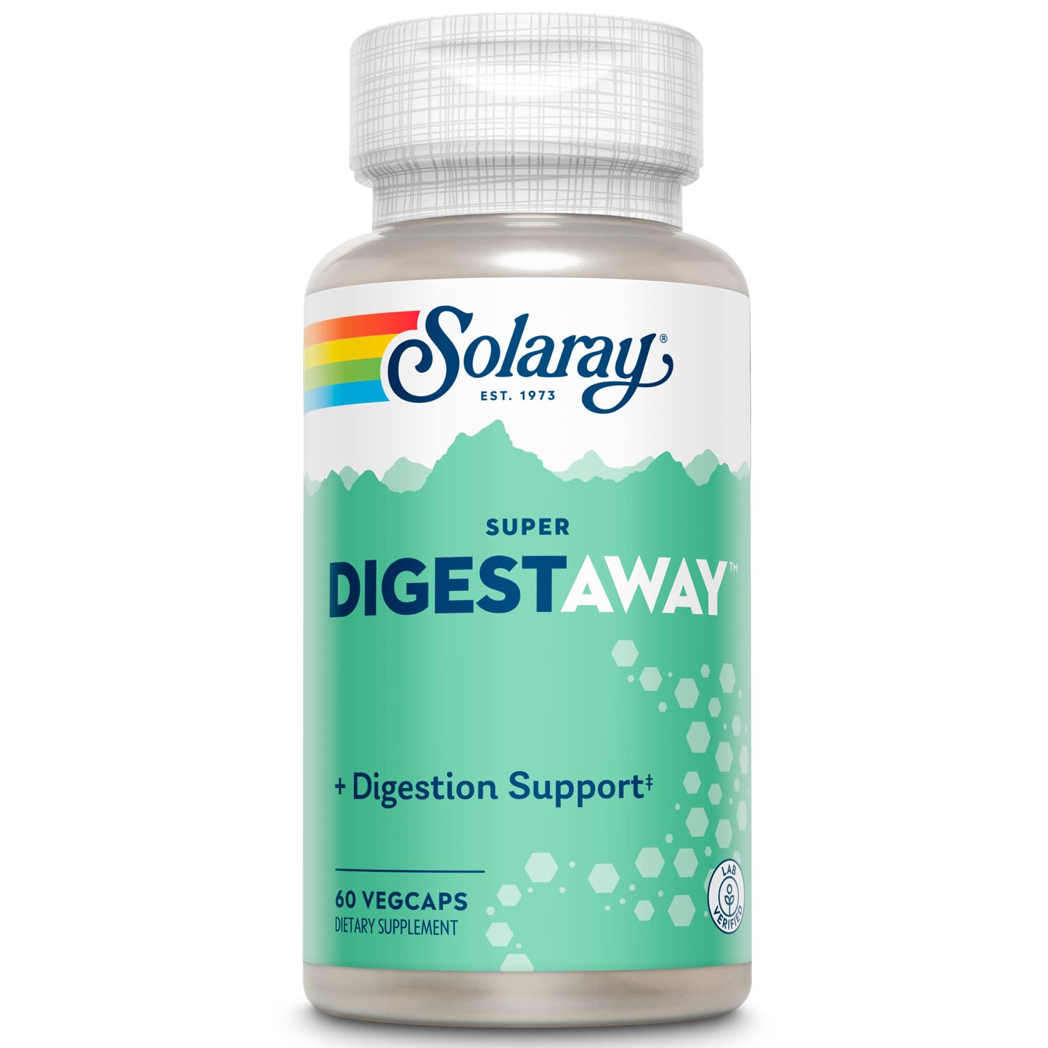 SOLARAY Digestaway digestive enzymes bottle and label