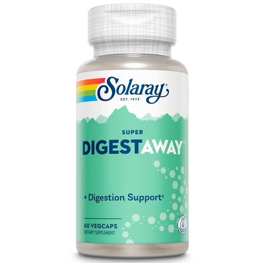 SOLARAY Digestaway digestive enzymes bottle and label
