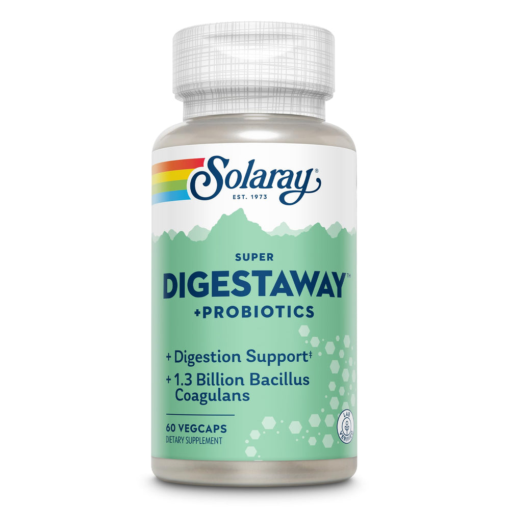 SOLARAY Digestaway Plus Probiotics bottle product photo