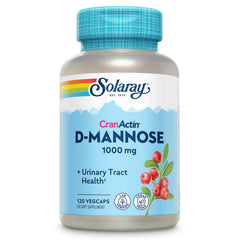 SOLARAY D-Mannose 1000mg bottle supports daily urinary wellness