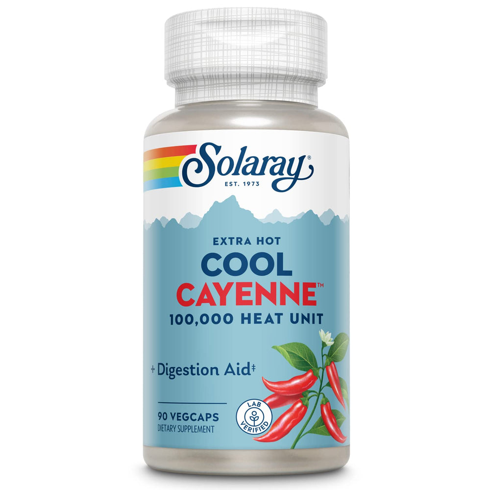 SOLARAY Extra Hot Cool Cayenne 100,000 HU bottle