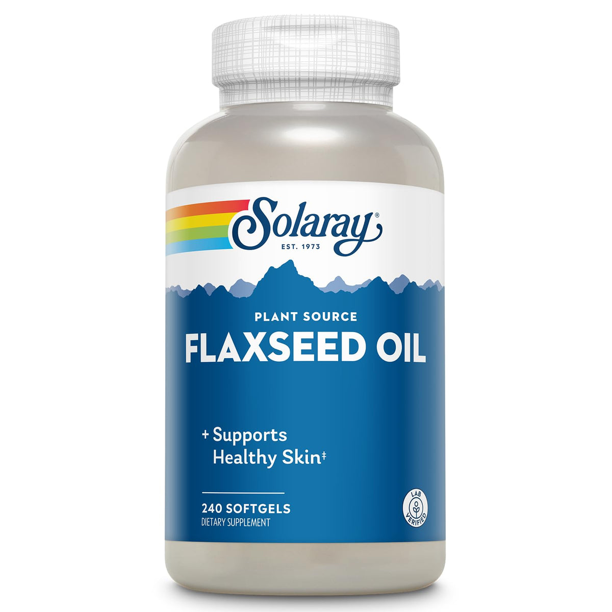 SOLARAY Flaxseed Oil 3000 mg bottle with label
