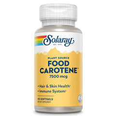 SOLARAY Food Carotene bottle label