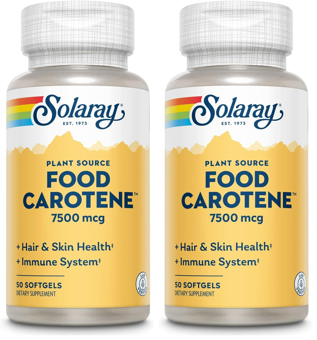 SOLARAY Food Carotene 25000IU Beta Carotene pack 2 image - view 1