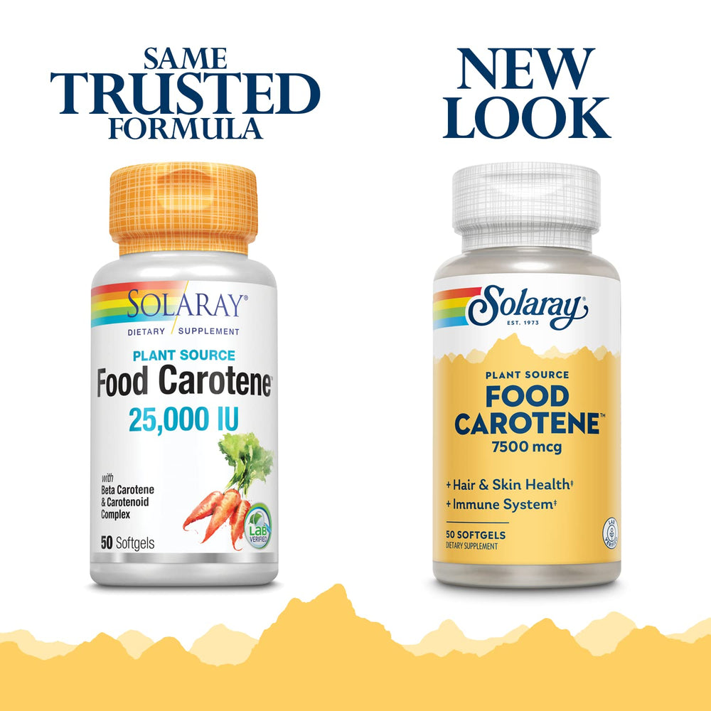 SOLARAY Food Carotene 25000IU Beta Carotene pack 2 image - view 2