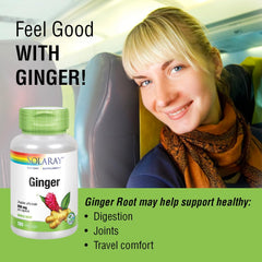 Close-up of ginger root capsules in bottle