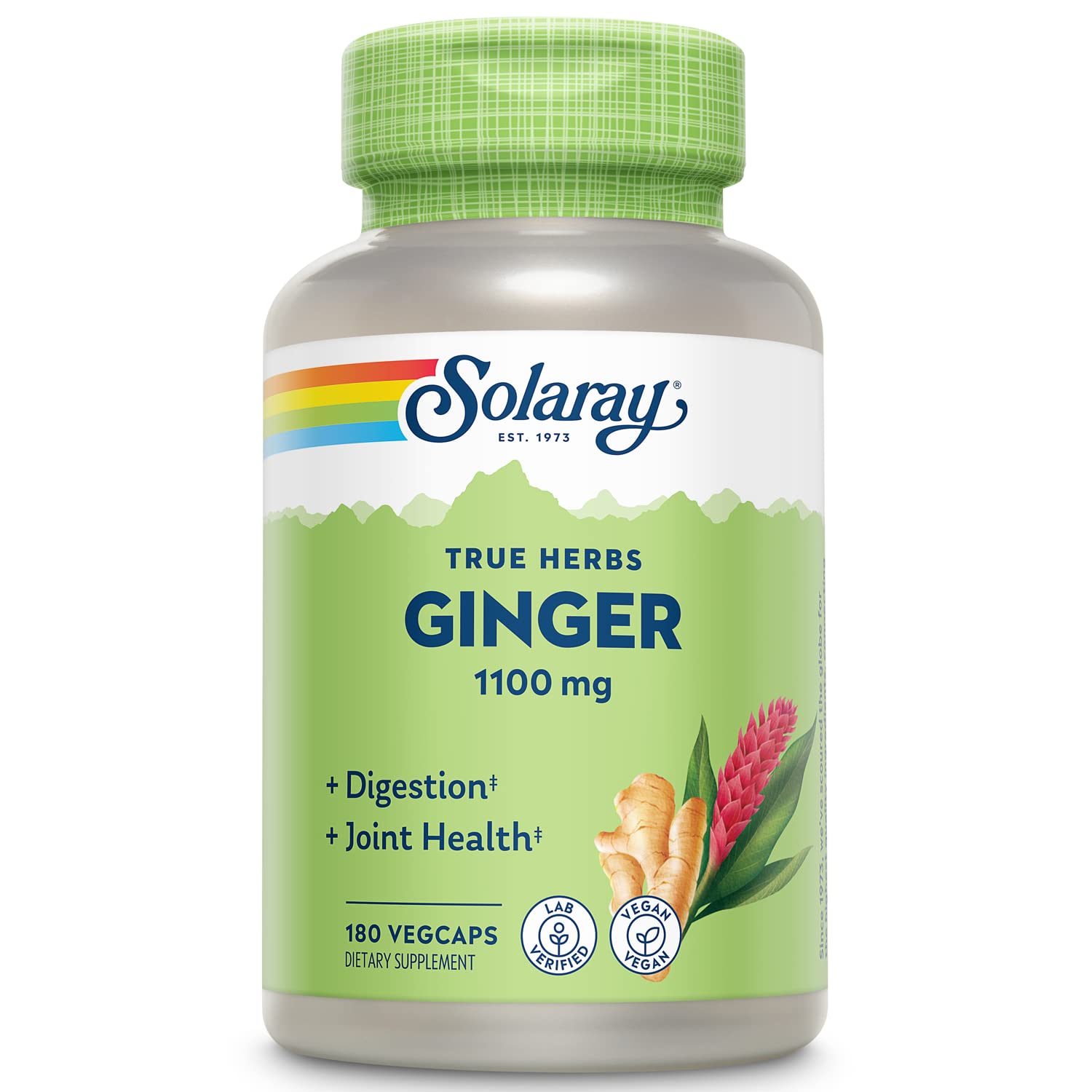 Whole ginger root as used in SOLARAY Ginger Root 1100mg