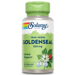 SOLARAY Goldenseal Root 550mg bottle with product label