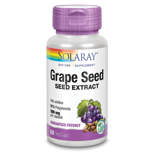 SOLARAY Grape Seed Extract 200 mg bottle front view