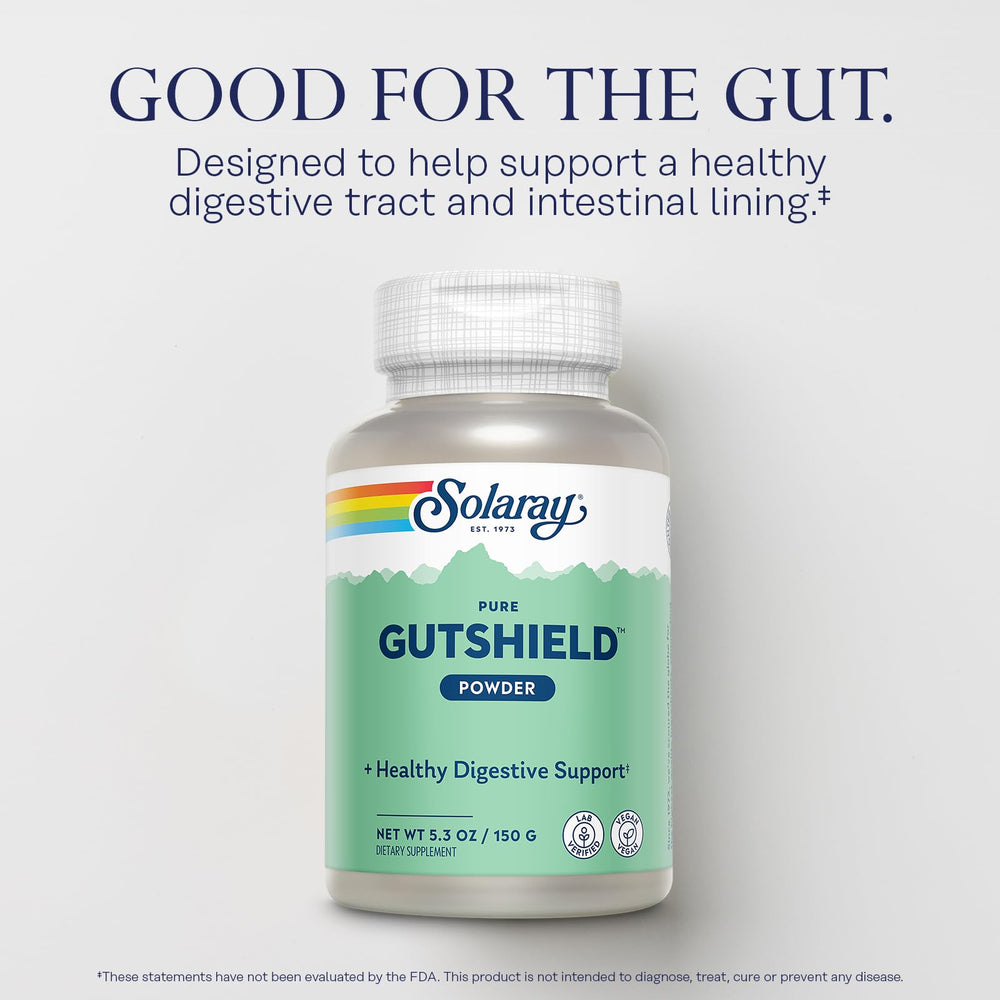 Scoop with SOLARAY Gutshield Powder displaying texture