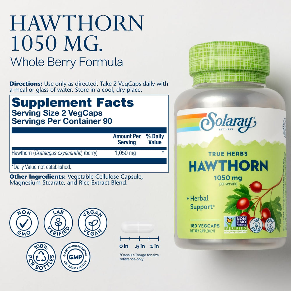 Whole berry formula with Non-GMO verified hawthorn berries