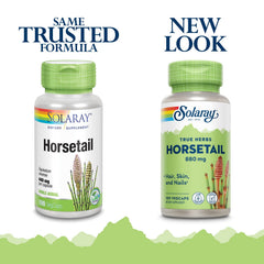 SOLARAY Horsetail 880 mg ingredients panel