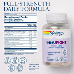 Monolaurin from coconut oil highlighted on Immufight label