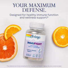 Vegan and gluten-free claim on Immufight packaging