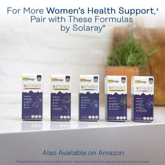 SOLARAY bottle on a kitchen table with vegetables portraying practical daily wellness support