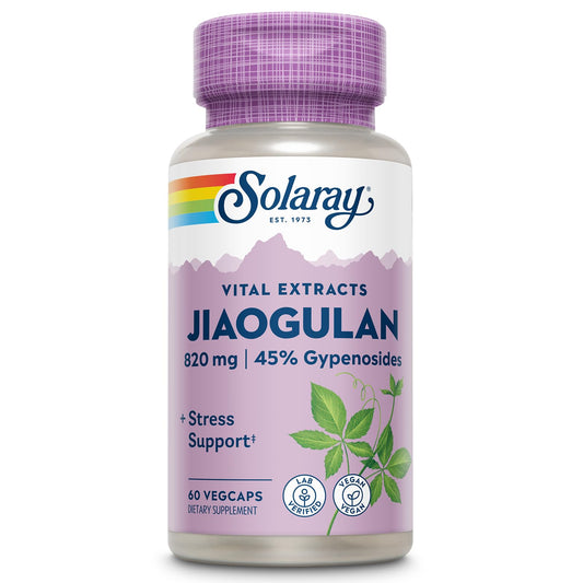 SOLARAY Jiaogulan bottle and packaging