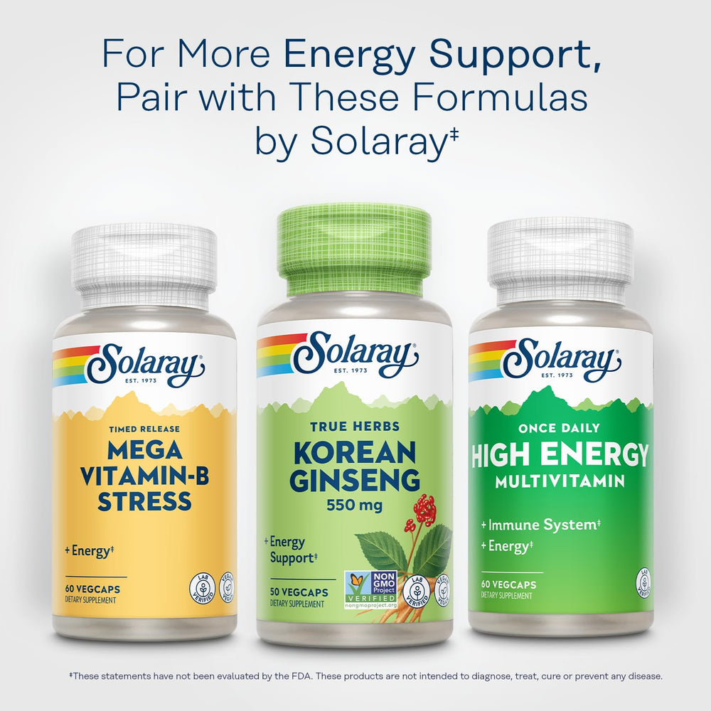 SOLARAY Korean Ginseng 550 mg bottle with packaging