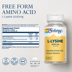 L Lysine immune-support ingredients: Vitamin C and Zinc