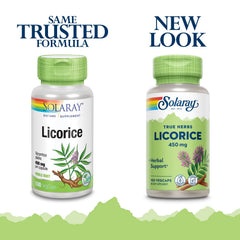 Close-up of Licorice Root 450mg capsules
