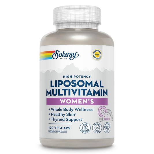 SOLARAY Liposomal Multivitamin for Women bottle and label