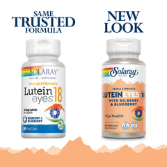 SOLARAY Lutein Eyes bottle back view