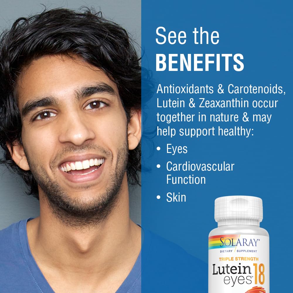 SOLARAY Lutein Eyes bottle label close-up